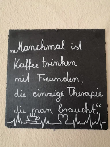 Gemütliche Atmosphäre im Hofcafé in Ansbach